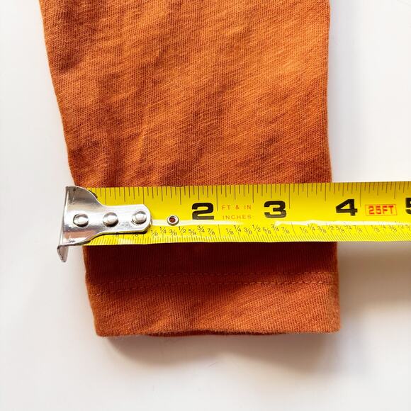 J.Crew Girlfriend Tee Women's S Copper Fall Long Sleeves Lightweight 100% Cotton - Picture 11 of 11